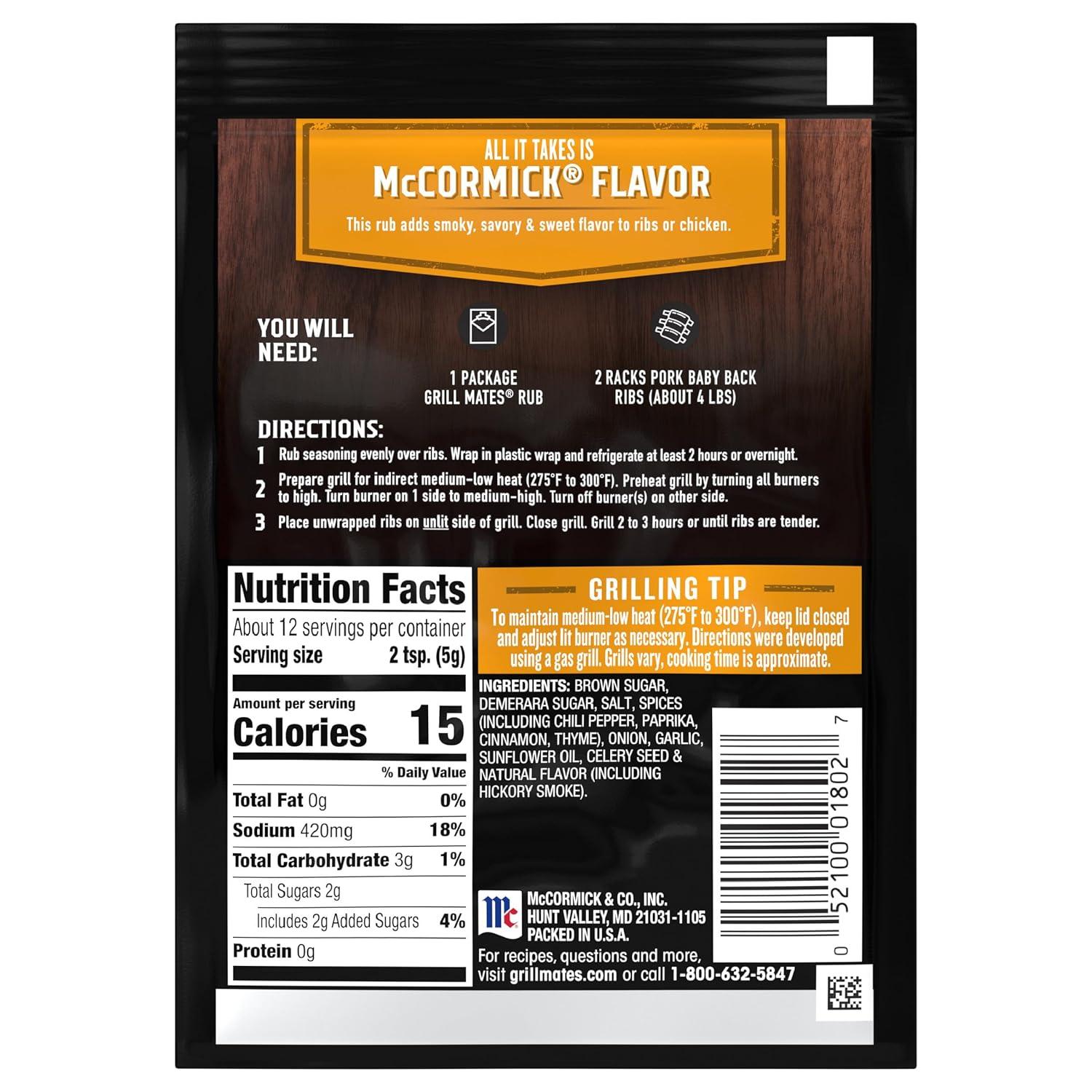 image:imageMcCormick Grill Mates Slow amp Low Memphis Pit BBQ Rub 225 ozMemphis Pit BBQ