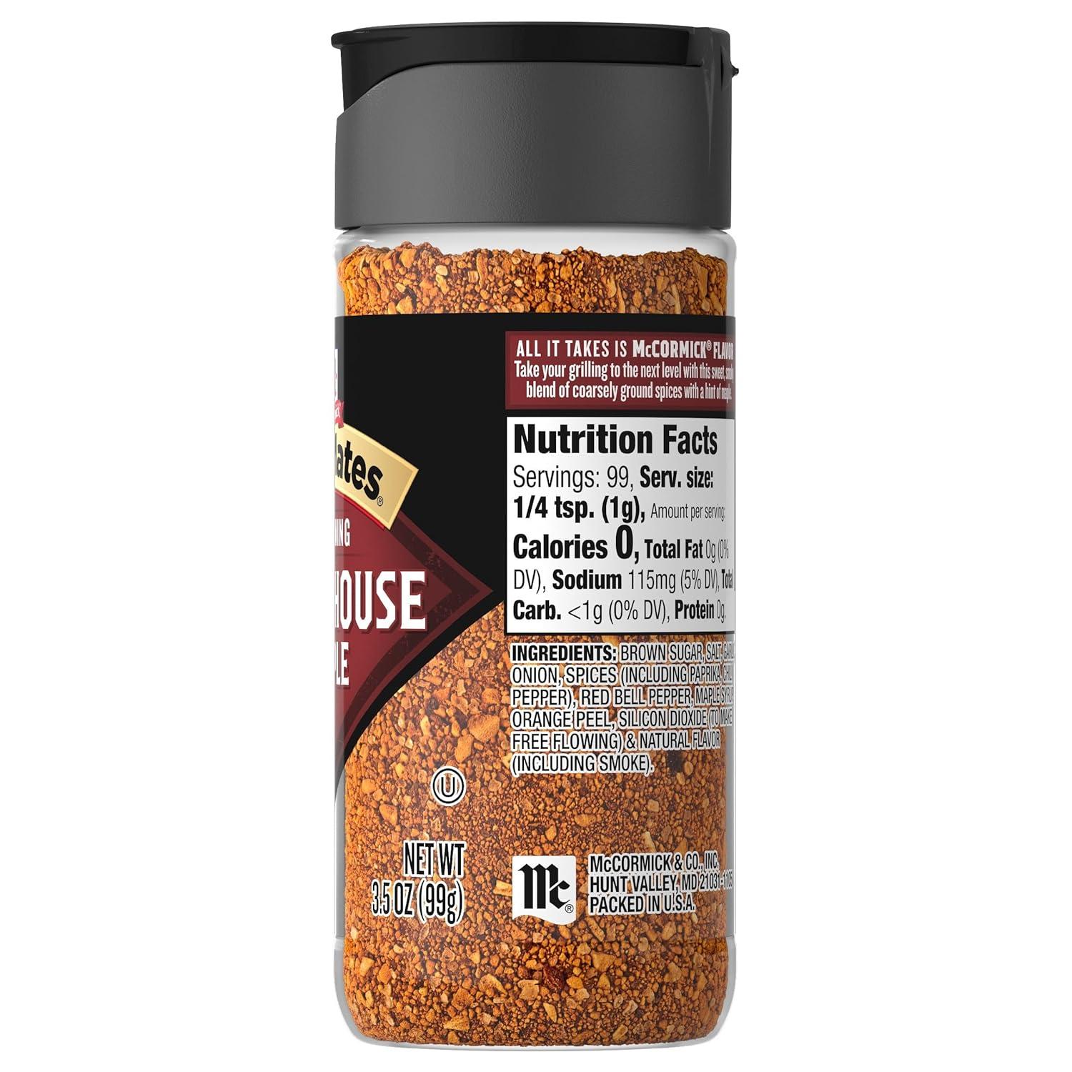 image:imageMcCormick Grill Mates Smokehouse Maple Seasoning 1025 oz35 Ounce Pack of 1