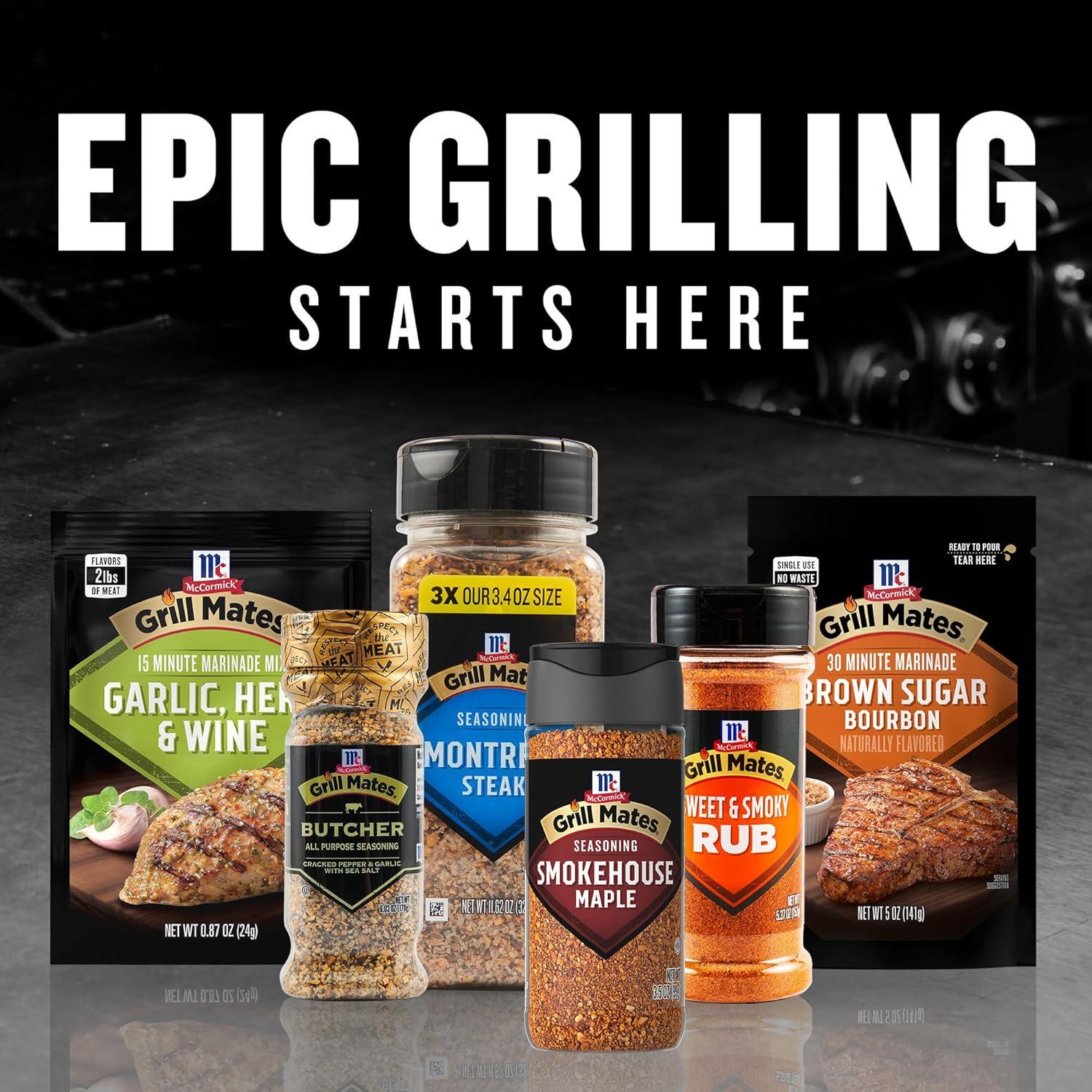 image:imageMcCormick Grill Mates Smokehouse Maple Seasoning 1025 oz35 Ounce Pack of 1