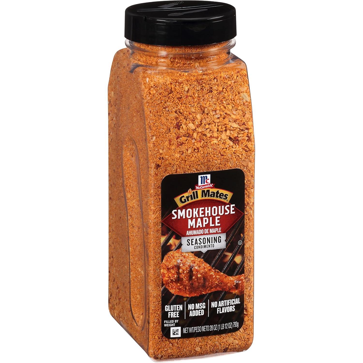 image:imageMcCormick Grill Mates Smokehouse Maple Seasoning 28 oz One 28 Ounce Container of Smokehouse Maple Seasoning Perfect on Pork Chops Chicken Burgers and More28 Ounce Pack of 6
