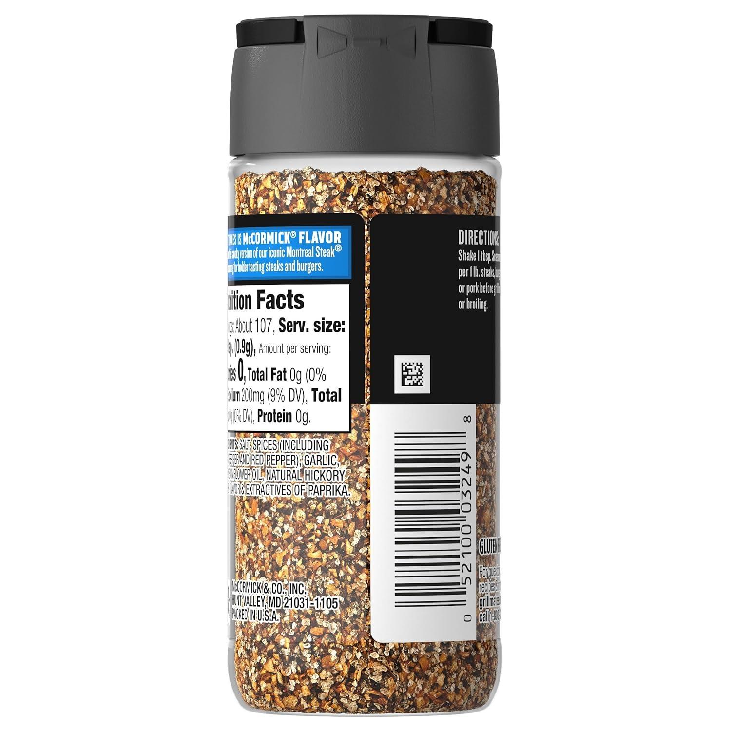 image:imageMcCormick Grill Mates Smoky Montreal Steak Seasoning 34 Oz34 Ounce Pack of 6