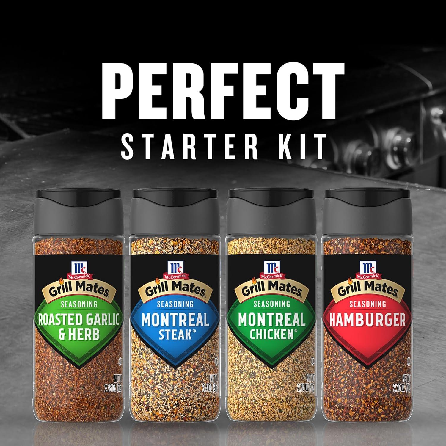 image:imageMcCormick Grill Mates Spices Everyday Grilling Variety Pack Montreal Steak Montreal Chicken Roasted Garlic amp Herb Hamburger 4 CountEveryday Blends Grilling Variety Pack