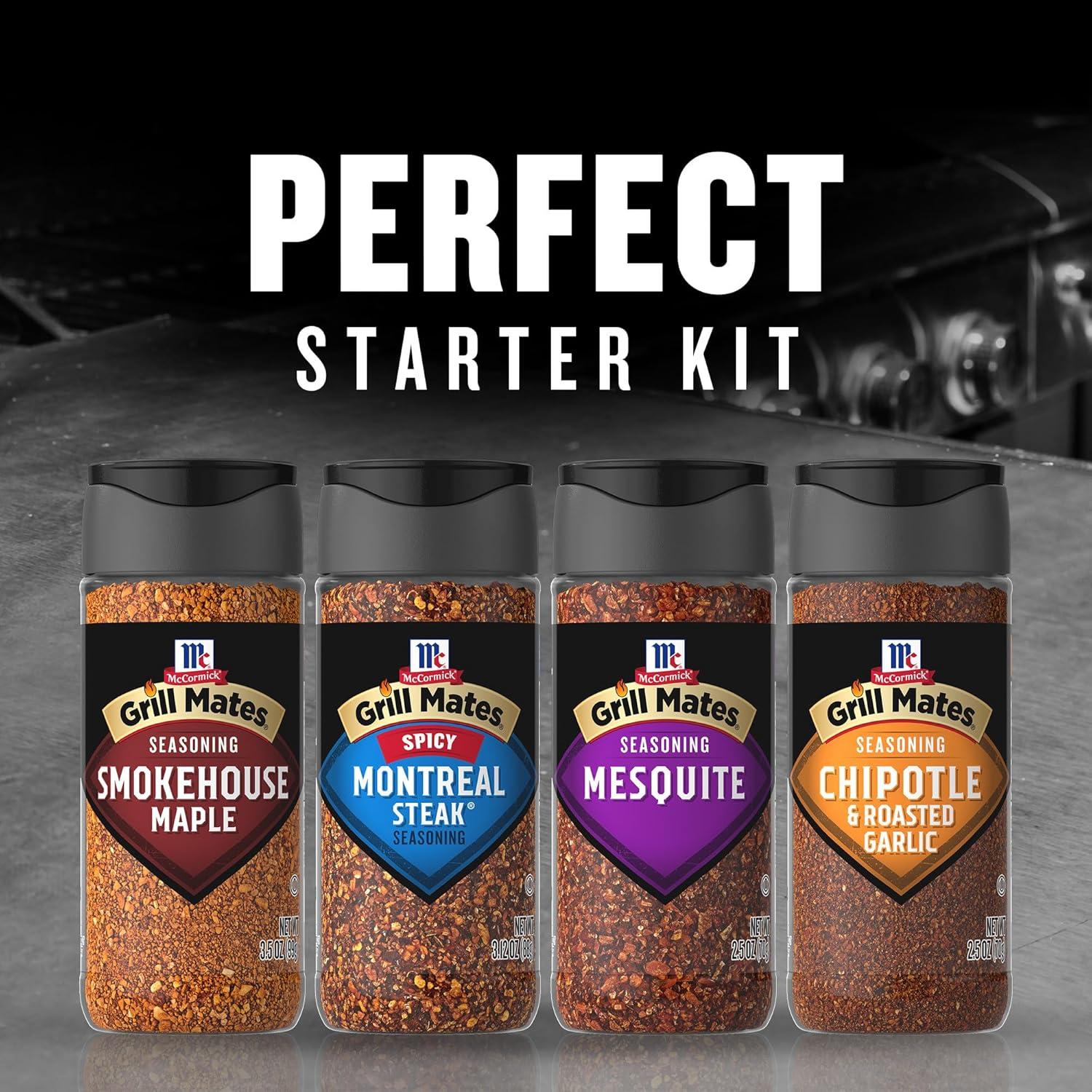 image:imageMcCormick Grill Mates Spices Everyday Grilling Variety Pack Montreal Steak Montreal Chicken Roasted Garlic amp Herb Hamburger 4 CountUnique Blends Grilling Variety Pack