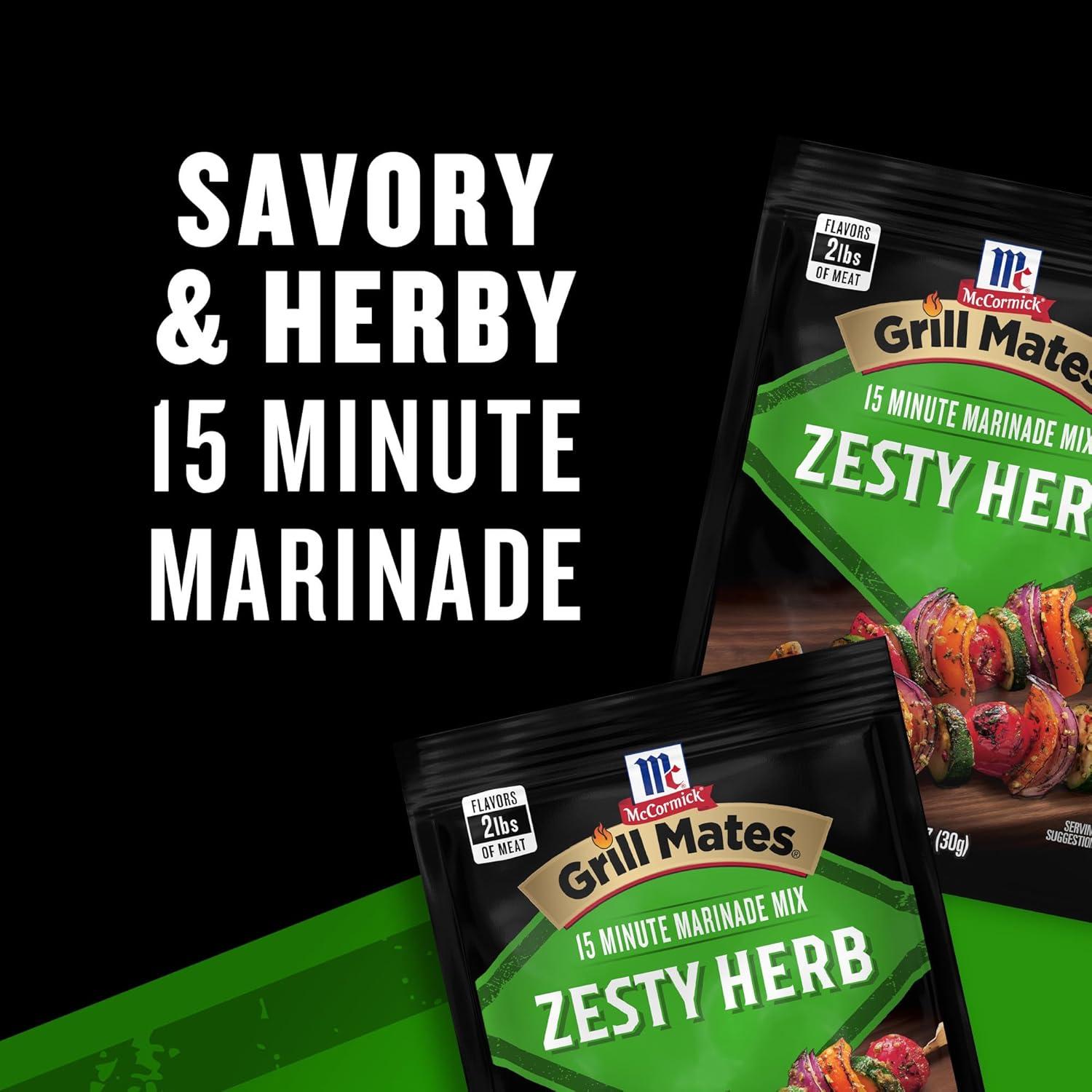 image:imageMcCormick Grill Mates Zesty Herb Marinade Mix 106 oz106 Ounce Pack of 1