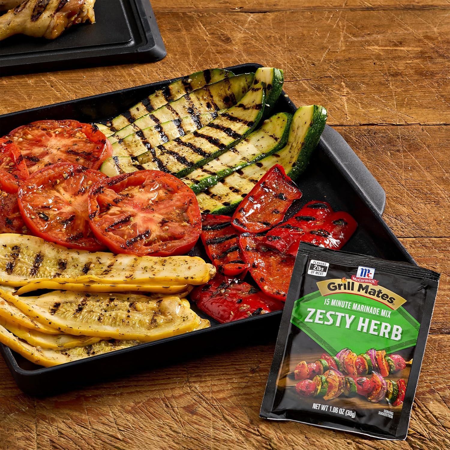 image:imageMcCormick Grill Mates Zesty Herb Marinade Mix 106 oz106 Ounce Pack of 1