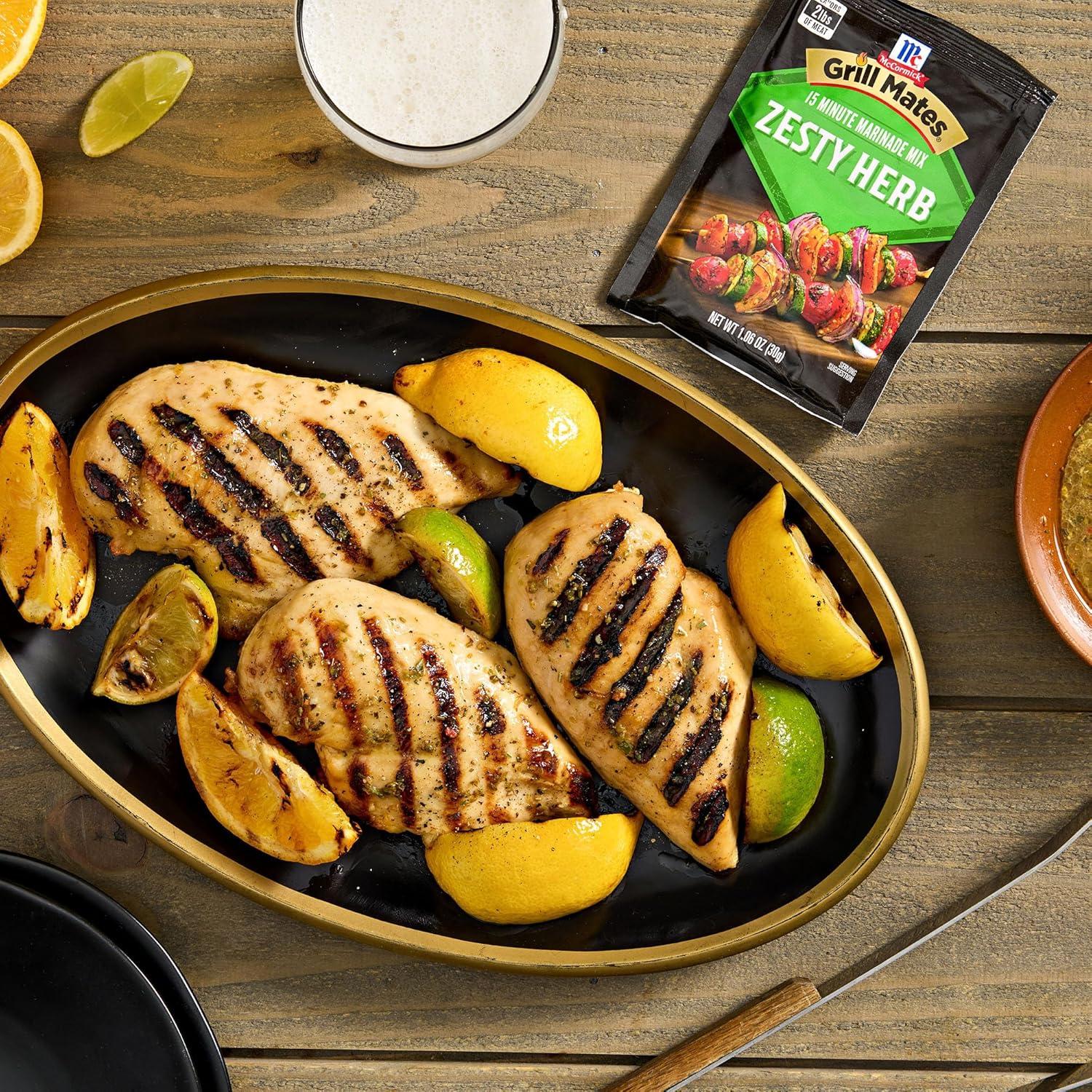 image:imageMcCormick Grill Mates Zesty Herb Marinade Mix 106 oz106 Ounce Pack of 1
