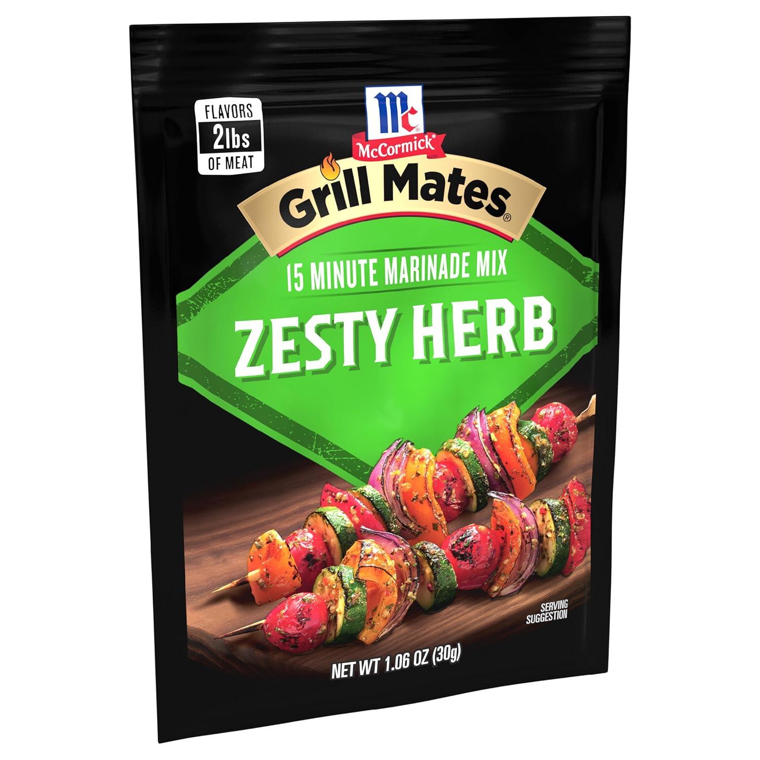 image:imageMcCormick Grill Mates Zesty Herb Marinade Mix 106 oz106 Ounce Pack of 12