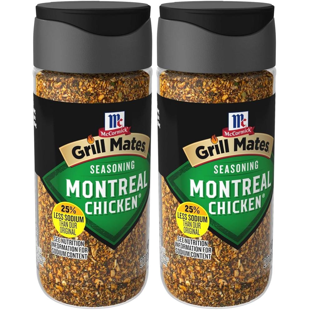 image:imageMcCormick Grill Mates 25 Less Sodium Montreal Chicken Seasoning 287 oz Pack of 6287 Ounce Pack of 2