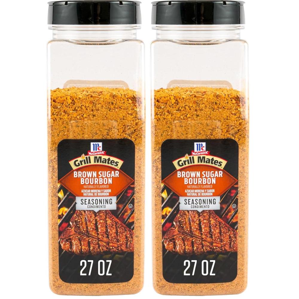 image:imageMcCormick Grill Mates Brown Sugar Bourbon Seasoning 27 oz One 27 Ounce Container of Brown Sugar Bourbon Seasoning Made of Molasses Red Bell Peppers and More for Steak Poultry and Vegetables27 Ounce Pack of 2