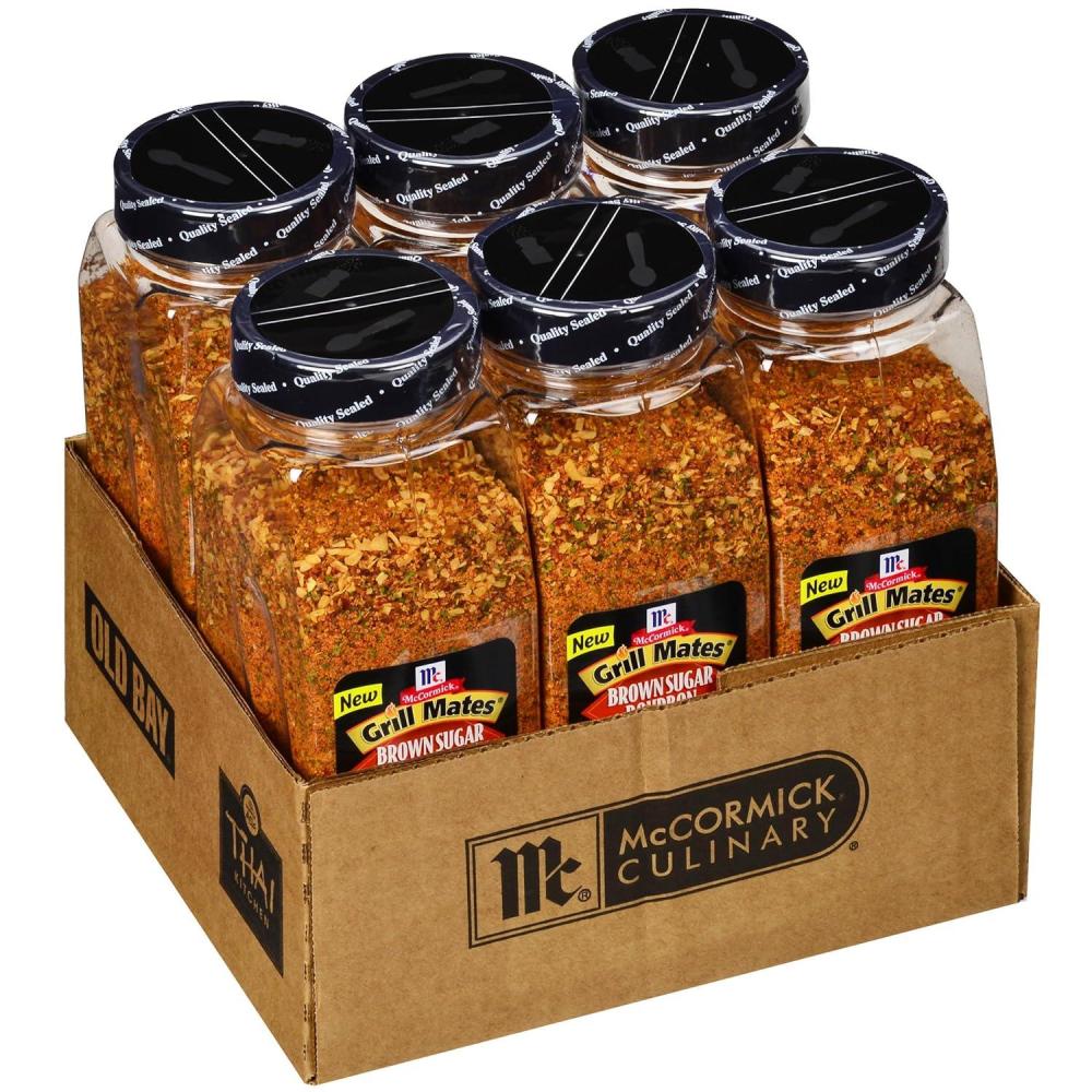 image:imageMcCormick Grill Mates Brown Sugar Bourbon Seasoning 27 oz One 27 Ounce Container of Brown Sugar Bourbon Seasoning Made of Molasses Red Bell Peppers and More for Steak Poultry and Vegetables27 Ounce Pack of 6
