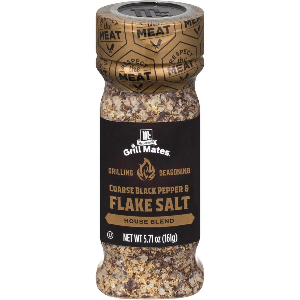 image:imageMcCormick Grill Mates Coarse Black Pepper amp Flake Salt Grilling Seasoning 571 ozCoarse Black Pepper Flake Salt