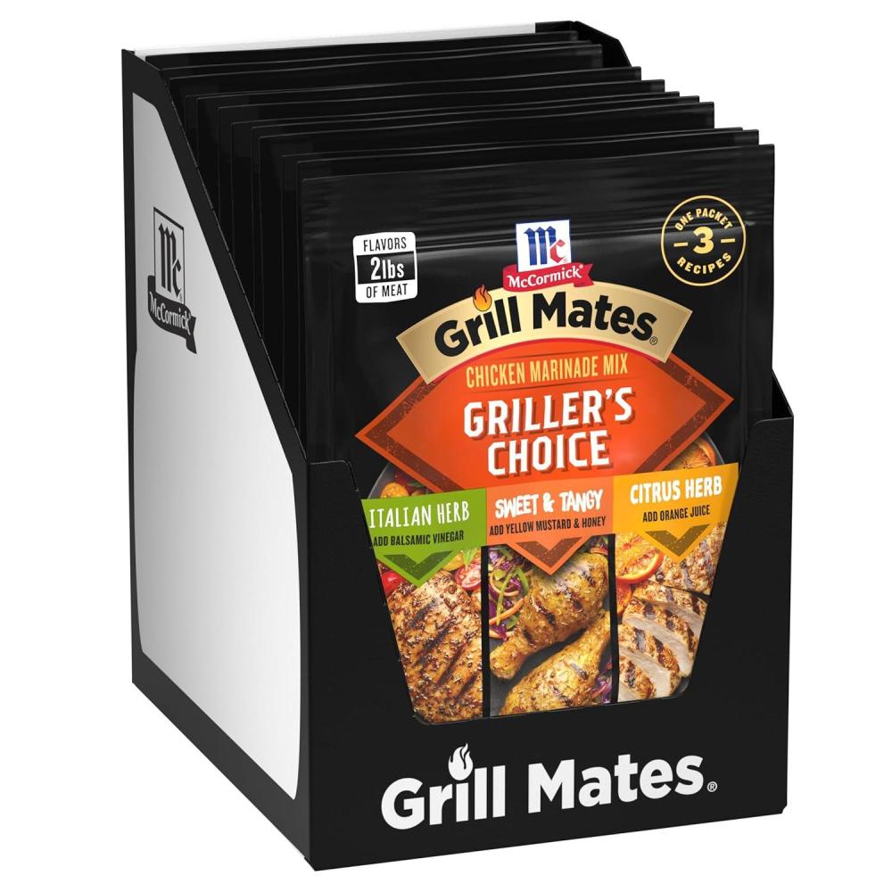 image:imageMcCormick Grill Mates Grillers Choice Chicken Marinade Mix 112 oz112 Ounce Pack of 12