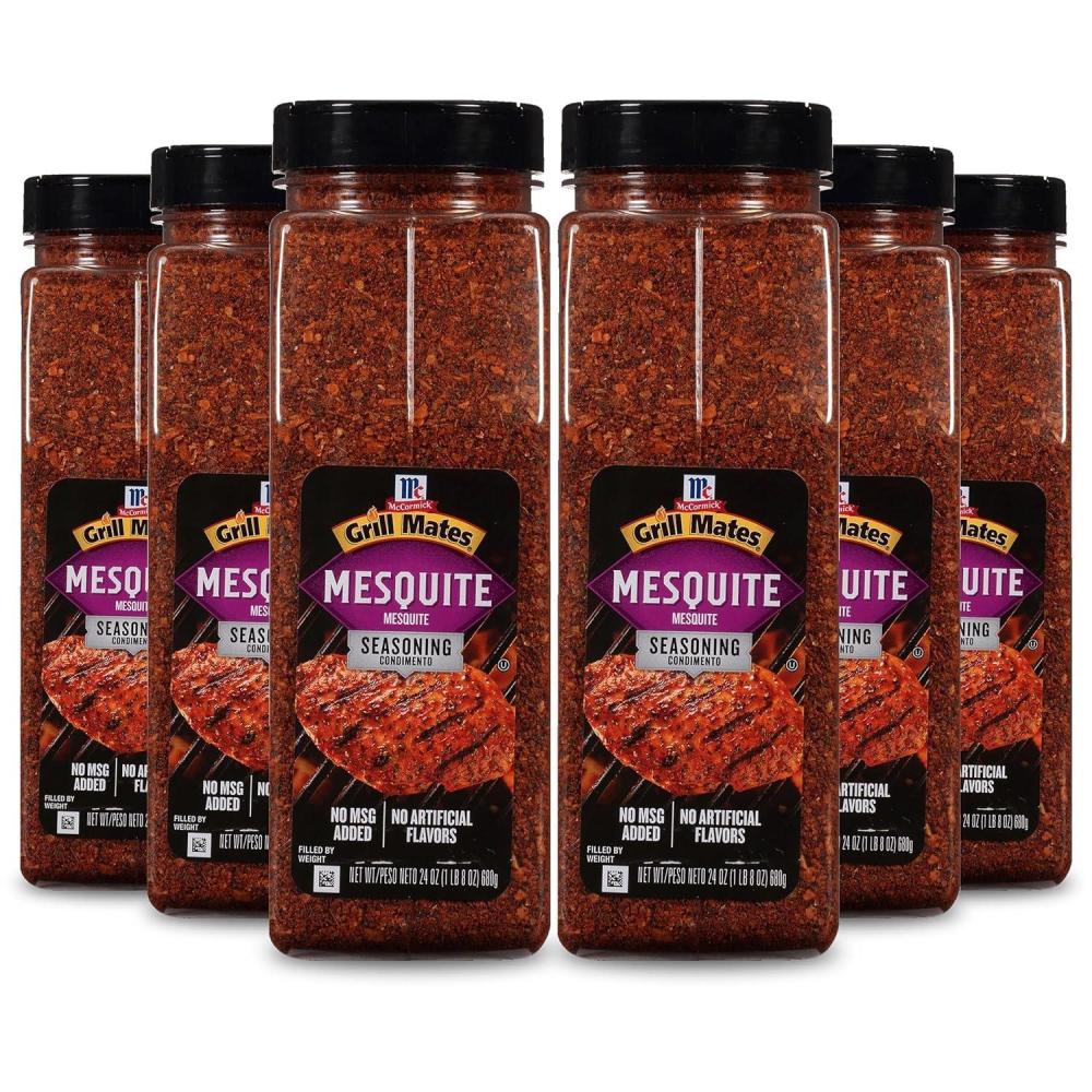 image:imageMcCormick Grill Mates Mesquite Seasoning 24 oz Pack of 6 Six 24 Ounce Containers of Mesquite BBQ Spice Versatile Use in Marinades Meats Dressings and More24 Ounce Pack of 6