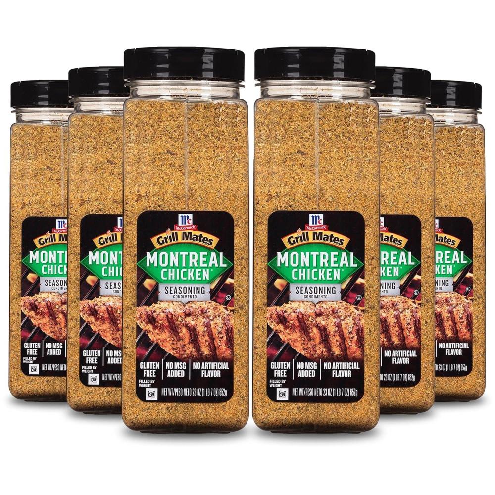 image:imageMcCormick Grill Mates Montreal Chicken Seasoning 23 oz One 23 Ounce Container of Montreal Chicken Seasoning with Blend of Garlic Onion Black and Red Pepper and Paprika for Meats and Seafood383 Ounce Pack of 6