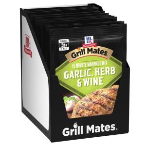 image:imageMcCormick Grill Mates Garlic Herb amp Wine Marinade Mix 087 oz Pack of 12