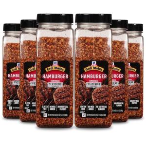 image:imageMcCormick Grill Mates Hamburger Seasoning 24 oz Pack of 6  Six 24 Ounce Containers of Hamburger Seasoning Mix with Bold Blend of Ground Peppers Onion and Savory Garlic24 Ounce Pack of 6