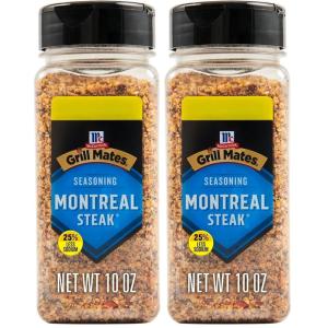 image:imageMcCormick Grill Mates Montreal Steak Seasoning 25 Less Sodium 10 OZ10 Ounce Pack of 2