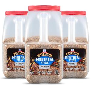 image:imageMcCormick Grill Mates Montreal Steak Seasoning 7 lb Pack of 3  Three 7 Pound Containers Montreal Steak Rub Seasoning Ideal for Steaks Ribs Burgers and Vegetables for a Zesty Flavor3733 Ounce Pack of 3