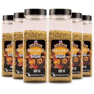 image:imageMcCormick Grill Mates Vegetable Seasoning 20 oz  One 20 Ounce Container Vegetable Seasoning Blend With Premium Blend of Spices Perfect for Kabobs Roasted Vegetables and Pasta20 Ounce Pack of 6